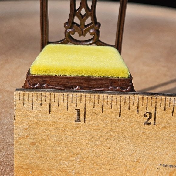 COPY - Chippendale Goebel Dollhouse Miniature Chair - Picture 13 of 14